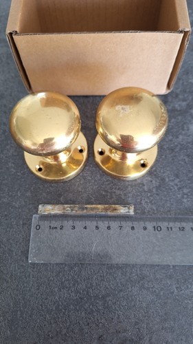 Pair reclaimed brass door - a,