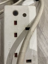 Vintage Duraplug 13A 4 x Gang Mains Socket Extension Lead 250v ~ 6ft-2M