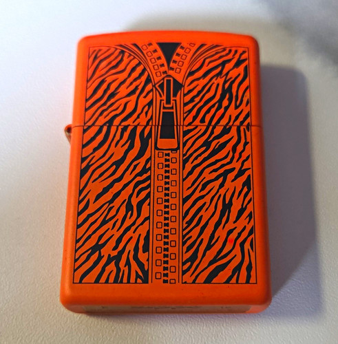 Zippo windproof orange metal - orange,