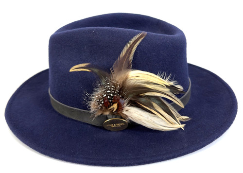 Hicks brown suffolk fedora - &,