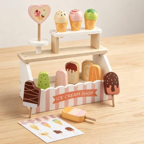 Ice cream shop display - cream,