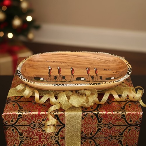 Handmade olive wood condiment - handmade,