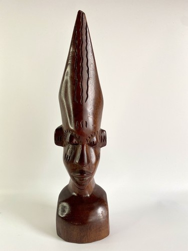 Wooden hand carved tribal tiki - wooden,