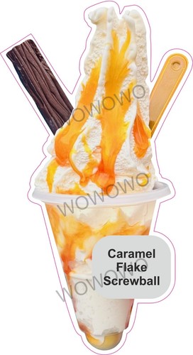 Ice cream van sticker - , caramel