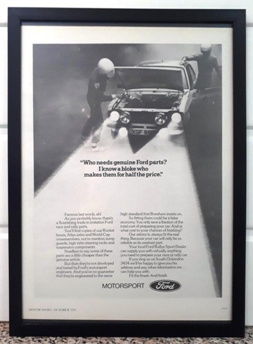 Framed original classic car - framed,