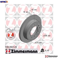 2x BRAKE DISC 590.2821.20 FOR