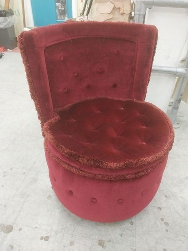 Vintage velvet tub chair - tub,