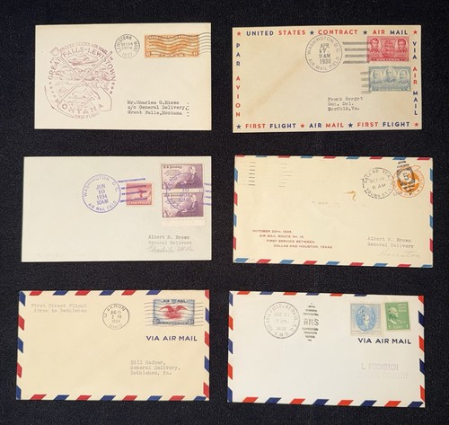 Postmarked 1930 rare - (6),