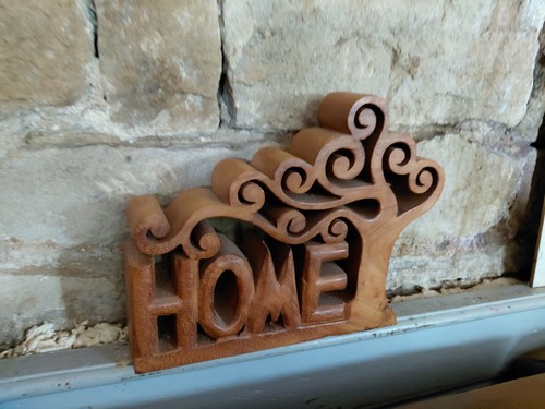 Carved wood home - tree,