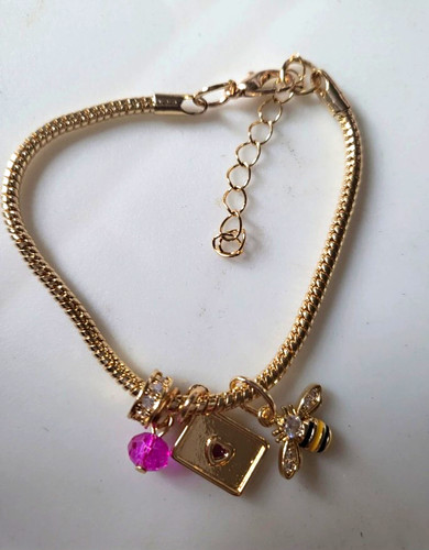 Gold tone snake - gold,