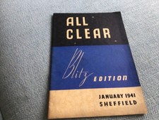 ORIGINAL 1941 AIR RAID WORLD WAR 2 BLITZ BOMBING SHEFFIELD INSTRUCTION BOOKLET