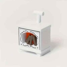 mini glowing small fireplace