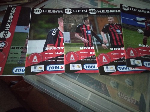 Dronfield town programmes - x5,