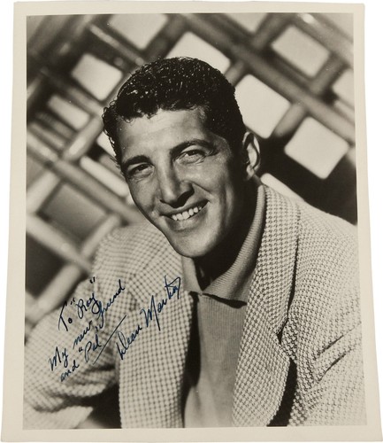 Dean martin signed - dean, photograph