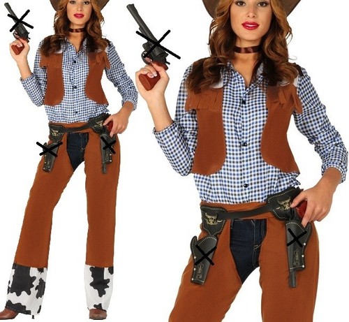 Ladies brown cowgirl - ladies,