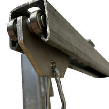 X 4 Heavy Duty Unistrut Track Trolley | Stainless Steel Body | UK Made!