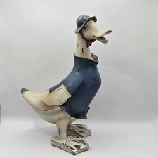 VTG WOOD Lady Duck Blue Polo