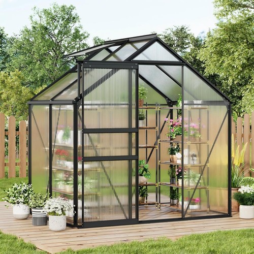 6x4 walk greenhouse with - 6x4,