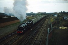 Original AGFA 35mm Rail Slide: MAINLINE STEAM: LMS Black 5: 5305: ARMLEY: 1970's