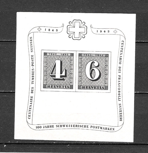 Switzerland 1943 centenary - switzerland,
