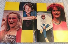 Abba magazine picture colour from Look In 1980s 17" x 11.5" poster