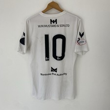 Montrose 2020/21 Match Worn Football Shirt Hummel #10 White Size Medium Mens