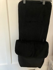 Kiddicare child's pushchair/stroller black fleece lined cosy