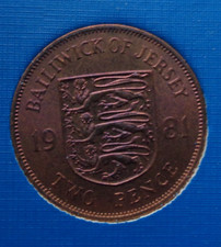 1981 Bailiwick of Jersey 2p 1p