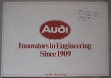 1983 Audi range fold out Brochure