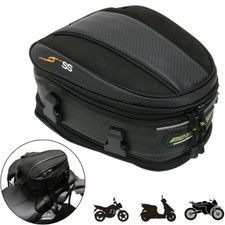 Motorcycle Tail Bag Waterproof Luggage Bag Seat Bag Motorbike Saddle Bag Black