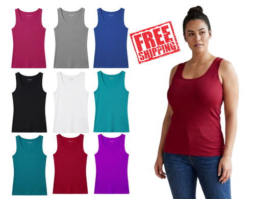 Womens scoop neck sleeveless - womens,