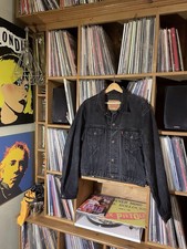 Men’s Levi  Trucker Jacket 1980s Short Cropped Black Medium VGC