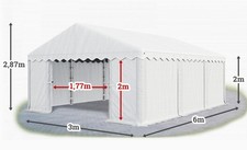 Large storage tent/marquee/gazebo 6x3x2m NEW white