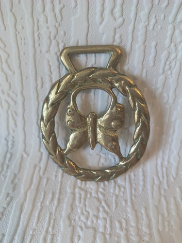 Vintage butterfly wreath horse - wreath,