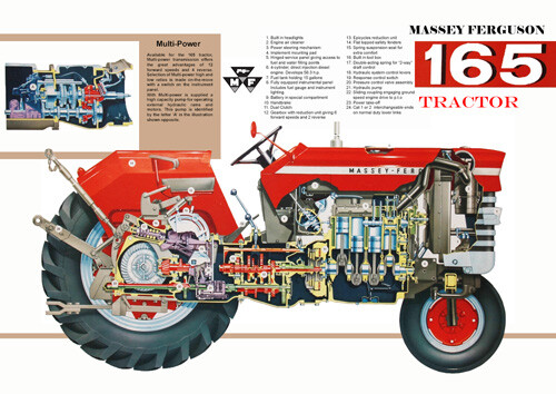 Vintage massey ferguson 165 - massey,