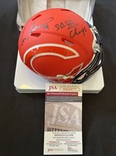 Ron Rivera 1985 SB XX Champs Chicago Bears Signed Auto AMP Mini Helmet ~ JSA