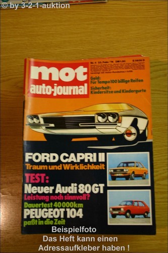 Mot audi gt peugeot - 4/74, 80