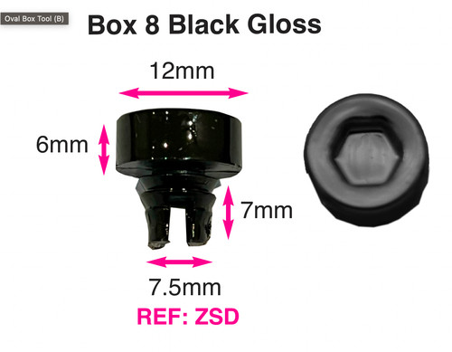 Sample black plastic wheels - 1,