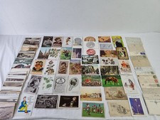 Vintage Post Cards Bundle Circa 1908-1950's approx 150 Vintage Box USED F2
