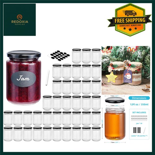 Versatile glass jars - with, lids