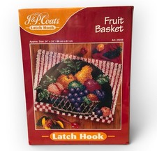 NEW J&P Coats Latch Hook Fruit