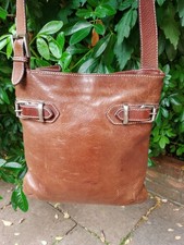 Jones Bootmaker Accord Brown Leather Crossbody Bag Very Good Clean Condition