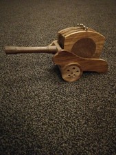 Beautiful Wooden canon gun Shaped Tea Coffee Coaster Set/Home Decor