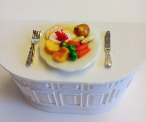 Miniature christmas dinner for - christmas,