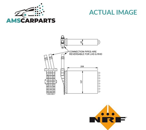 Heater radiator exchanger - heater,