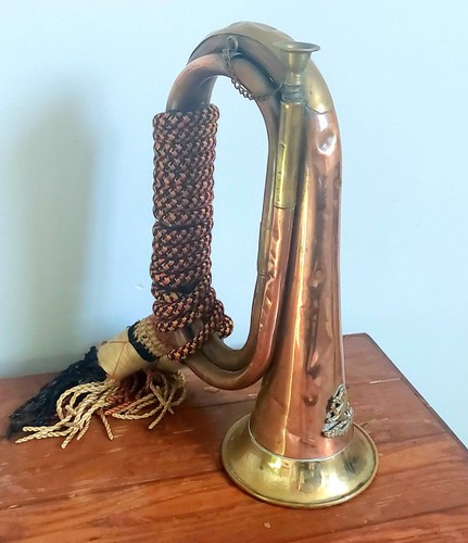 Vintage military style - vintage, bugle