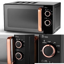 Black And Rose Gold  Microwave