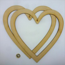 Wreath 2 x 30cm HEART BLANK