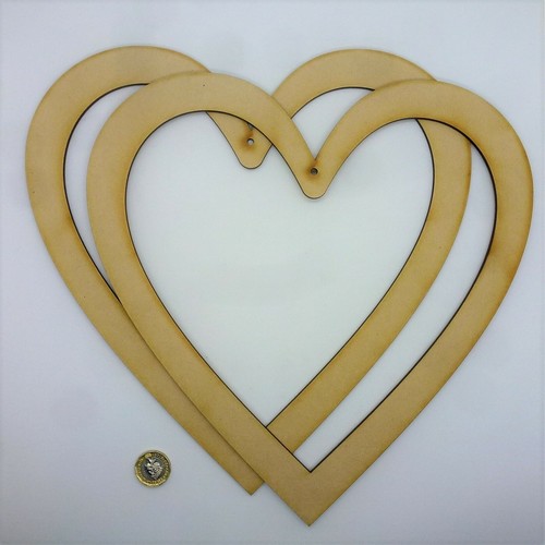 Wreath 30cm heart blank - wreath,