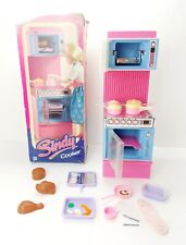 Sindy Hasbro Vintage Boxed   Cooker With Accessories Pink Kitchen Furniture 